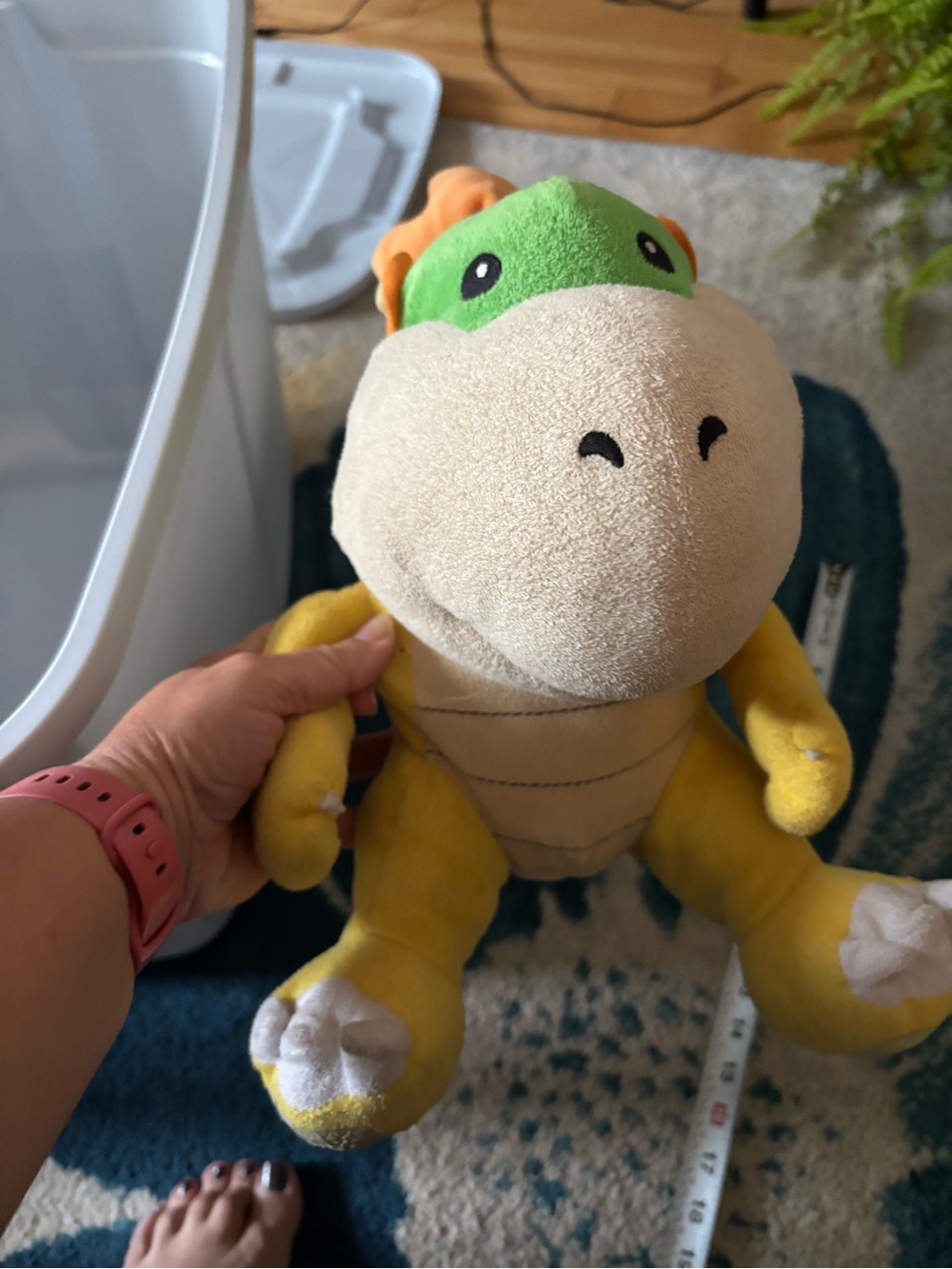 Super Mario - Plush Yellow & Green Turtle Stuffed Pet Toy - Soft Small Pets Plus